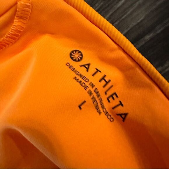 Athleta Orange Scoop One Piece Swimsuit - Picture 2 of 3